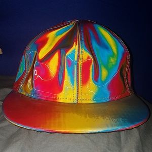 Rainbow matalic hat from "Back To The Future"